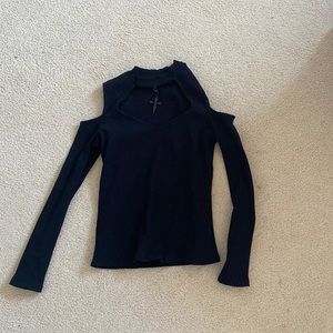 KILLSTAR - Double crossed long sleeve top. Never worn